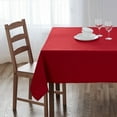thumbnail image 4 of Teflon Addison 100% Microfiber  Spill Proof and Wrinkle Resistant Tablecloth, 60 x 84 inch, Burgundy, 4 of 8