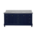 thumbnail image 6 of Bella 72" Double Bathroom Vanity with Royal Blue Cabinet and Carrara Marble Top, 6 of 6