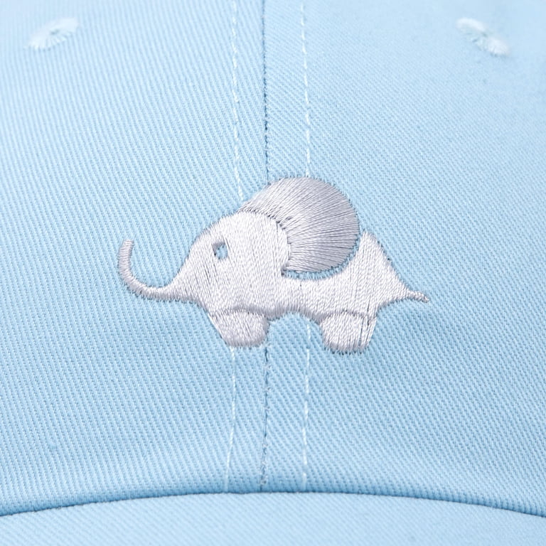 DALIX Cute Elephant Hat Cotton Baseball Cap Light Blue  display picture 3