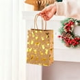 thumbnail image 6 of Lilixerw 10 PCS Christmas Snowflake Gift Bags,Xmas Paper Tote Bags with Snowflake Pattern for Holiday Party Favors,Xmas Gift Wrapping,8.27x5.91in,Gold, 6 of 6