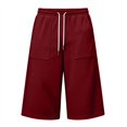 thumbnail image 7 of Mens Baggy Sweat Shorts Gym Athletic Basketball Summer Workout Lounge Beach Drawstring Shorts with Big Pockets, 7 of 7