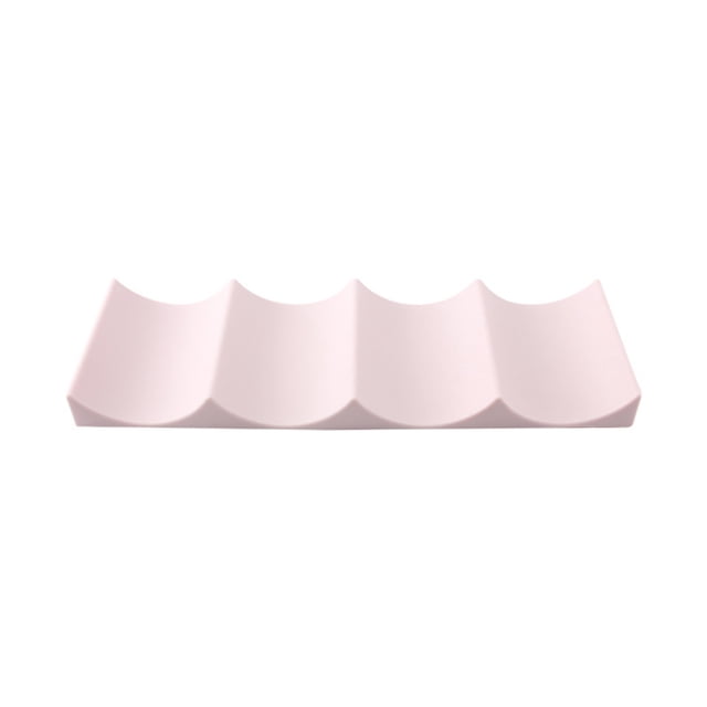 European Style Wine Rack Plastic Water Bottle Display Mat Wine Holder Storage Organizer for Kitchen Countertops Pantry Fridge (Light Pink)