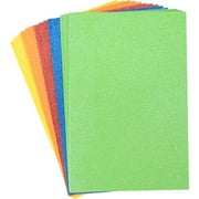 "Glitter Foam Sheets 5.5""X8.5"" 15/Pkg-Primary Colors"