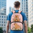thumbnail image 3 of KUIFORTI Capybara Basketball Boys Backpack Kids School Bag Fashion Bookbag with Adjustable Straps Back to School Gifts for Elementary Students, 3 of 7