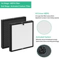 thumbnail image 4 of MR5866 Air Filter Replacement, Compatible with MORENTO MR5866 Air Purifier, 3-in-1 H13 True HEPA Filter and Activated Carbon Filter, 2-Pack, 4 of 5