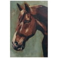 thumbnail image 2 of "Village Knight/Thoroughbred- Horse Portrait" Fine Giclee Printed Directly on Hand Finished Ash Wood Wall Art Set of 2, 2 of 10