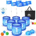 thumbnail image 1 of Juego de campo de golf IGRL con 6 hoyos, pelotas y bolsa de transporte, 1 of 9