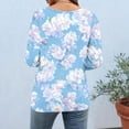 thumbnail image 5 of Fewfanhot Spring Tops for Women Casual Fashion Printed Casual Round Neck Summer Outfits Early Fall Fashion Spring Clothes, 5 of 6