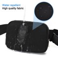 thumbnail image 4 of WDOplteas Riñonera Gran Capacidad Con Bolsillo Nailon para Al Aire Libre (negro), 4 of 9