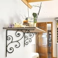 thumbnail image 4 of NACH Hammered Finish Rustic Shelf Bracket, Decorative Brackets, Wall Mount Shelving Brackets, Large, Bronze (JS-90-073BR), 4 of 5