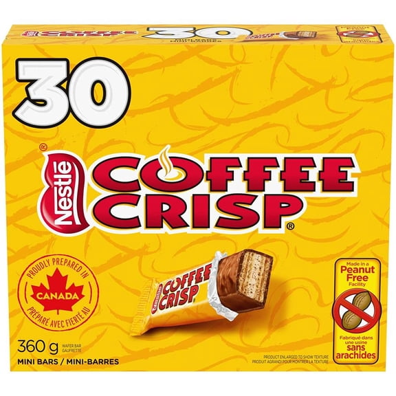 Nestle Halloween Coffin Crisp Coffee Crisp 30x12g Snack Size Bars - {Imported From Canada}