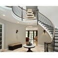 thumbnail image 4 of Elegant Lighting Monroe 40 inch LED seven ring chandelier in gold, 4 of 9