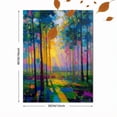 thumbnail image 3 of Vibrant Forest Light Abstract Canvas Wall Art, Nature Glow Print for Living Room, Bedroom, Office and Yoga Studio Decor, 3 of 8