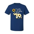 thumbnail image 2 of In A World Where You Can Be Anything Be Kind Inspirational/Christian Men's Graphic T-Shirt, Royal, 2XL, 2 of 3