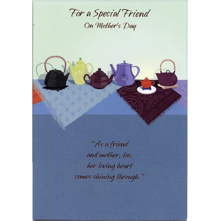 Designer Greetings Assorted Teapots: Special Friend Mother's Day