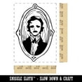 thumbnail image 2 of Edgar Allen Poe Vintage Victorian Portrait Rectangle Rubber Stamp Stamping Scrapbooking Crafting - Small 1.7in, 2 of 7