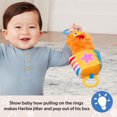thumbnail image 5 of Ms. Rachel Official Herbie Sensory Take-Along Clip-On Teether Rattle for Strollers, Car Seats & Swings, Ages 3M+, 5 of 5