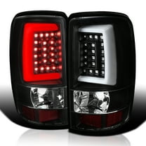 Spec-D Tuning Black LED Bar Tail Lights Compatible with 2000-2006 Chevy/GMC Suburban, Chevy Tahoe, GMC Yukon/Denali/XL, Left Right Pair Assembly