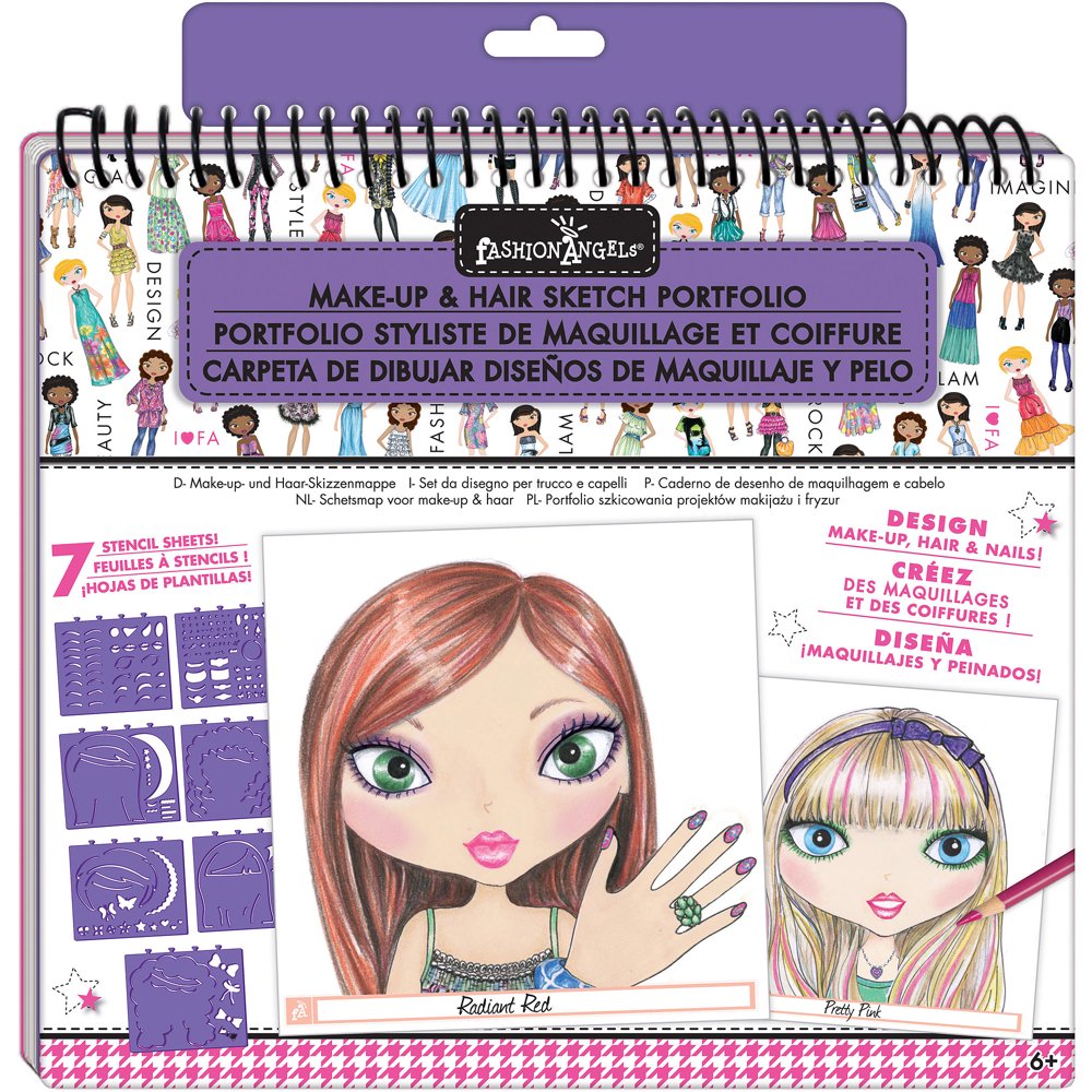 Fashion Angels MakeUp Design Sketch Portfolio