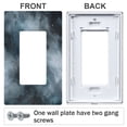 thumbnail image 3 of Yayeee Rocker Switch Wall Plate 2-Gang 4.7"x4.6" Home Decorative Outlet Cover, Watercolor Sky Pattern, 3 of 6