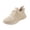 Beige, variant on EKVAHL Women's Athletic Walking Sneakers, Breathable Mesh Cushioned Non‑Slip Shoes, Fitness Work Outdoor Daily Casual Shoes White