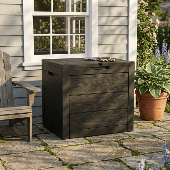 ZGJ 35 Gallon Outdoor Resin Storage Box