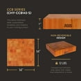 thumbnail image 2 of John Boos CCB Reversible Wood Chopping Board, 14" x 14" x 3", Cherry, 2 of 11
