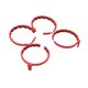 thumbnail image 4 of 4x Propiedades de protección de la protección del hélice de drones de 4X anillos de cubierta de protección de choque completamente cerrada evitan Rojo, 4 of 8