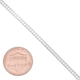 thumbnail image 2 of Women's 2.5mm Solid .925 Sterling Silver Flat Omega Chain Necklace, 20 inches, 2 of 7