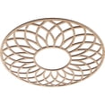 thumbnail image 2 of Ekena Millwork 24"OD x 8 1/4"ID x 1/4"T Cannes Wood Fretwork Pierced Ceiling Medallion, Alder, 2 of 3