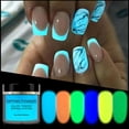 thumbnail image 4 of 10ml Dipping Nail Powder Nail Art Glitter Powder Luminous para Labymos  brillo del arte del clavo, 4 of 7