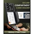thumbnail image 4 of Funda Sixbox para Samsung Galaxy Z Fold 7, tarjetero, color negro, 4 of 8