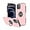 Pink, variant on Rugged Durable TPU + PC Phone Case for iPhone Bumper Cover 15 Pro Max 15 Pro 15 Plus 15 Camera Protection Hidden Finger Ring Holder Back Cover Pink