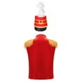 thumbnail image 2 of iiniim Boys Drum Band Uniform Festival Party Performance Outfit Tassel Jacket with Hat Set Red 14, 2 of 7
