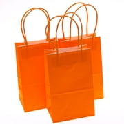 Small Orange Kraft Gift Bags