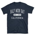 thumbnail image 1 of Half Moon Bay California Classic Established Men's Cotton T-Shirt, 1 of 1