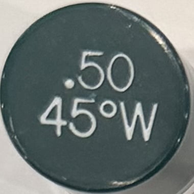 Delavan Oil Nozzle .50 45W All Purpose Spray, Semi-Hollow Cone Oil Burner Nozzle, Green Cap