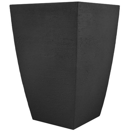 Tusco Modern Tall Square Planter, 19-Inch