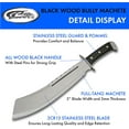 thumbnail image 2 of Full Machete with Nylon Sheath – High-Carbon Stainless Steel Blade for Camping, Survival, and Outdoor Adventures, 2 of 4