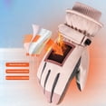 thumbnail image 4 of 1 par de guantes de esquí para hombres y mujeres, de terciopelo de invierno, cálidos, para exteriores, para montar a caballo, senderismo, guantes de invierno impermeables 684, 4 of 5