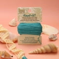 thumbnail image 6 of The Beadsmith Waxed Brazilian Cord – Aqua, 0.7 mm Diameter, Light Wax, 15 Yards (13.7 m), 6 of 8