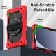 thumbnail image 4 of Funda Resistente a Golpes para Samsung Galaxy Tab A11, Funda Protectora de Silicona + Capa de PC Anti Caída con Asa Giratoria de 360°, Soporte, Correa para el Hombro, Rojo, para Galaxy Tab A11, 4 of 8
