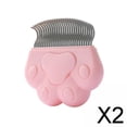 thumbnail image 1 of 2x Rastrillo para El Cuidado de Gatos, Peine para El Cuidado de Gatos, Cepillo Limpiador de Pelo para Mascotas, Elimina El Pelo Suelto Y Enmarañado 2 piezas, 1 of 10