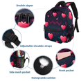 thumbnail image 3 of Valentine's Day Love ECG Cute Book Bag with Adjustable Shoulder Strap, Large Capacity, Printed Design - Cute Accessories Backpack, 3 of 6
