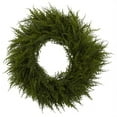 thumbnail image 1 of Nearly Natural 24In. Cedar Wreath - Lush, Lifelike Greenery, Durable And Long-Lasting, Perfect For Entryways, Year-Round Use, 1 of 4
