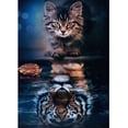 thumbnail image 1 of Pintura de diamante gato, pintura de diamante 5D, pintura de diamante, kit de pintura de diamante de gato, pintura de diamante de gato y tigre, kit completo de bordado de diamante, 1 of 4