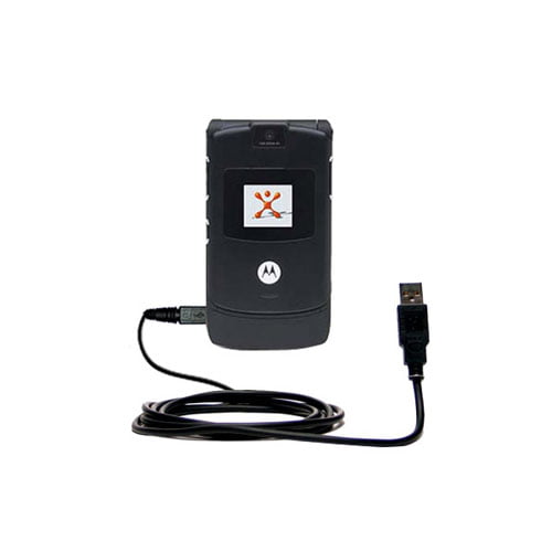 Classic Straight USB Cable suitable for the Motorola Droid MAXX with Power Hot Sync and Charge Capabilities Uses Gomadic TipExchange Technology