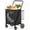 Black, variant on Folding Shopping Cart with Waterproof Bag, Grocery Cart on Wheels Collapsible Utility Trolley for Grocery, Laundry, Shopping, Black