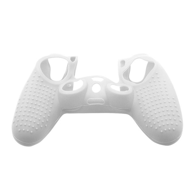 Funda de silicona Funda de silicona antideslizante para controlador de juego PS4 PS4 PRO (blanco) Hugtrwg Para estrenar