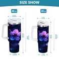 thumbnail image 3 of DIXRUYEE Steel Water Bottles Tumbler Creative Radiant Petals Pattern 40oz/30oz, 3 of 9